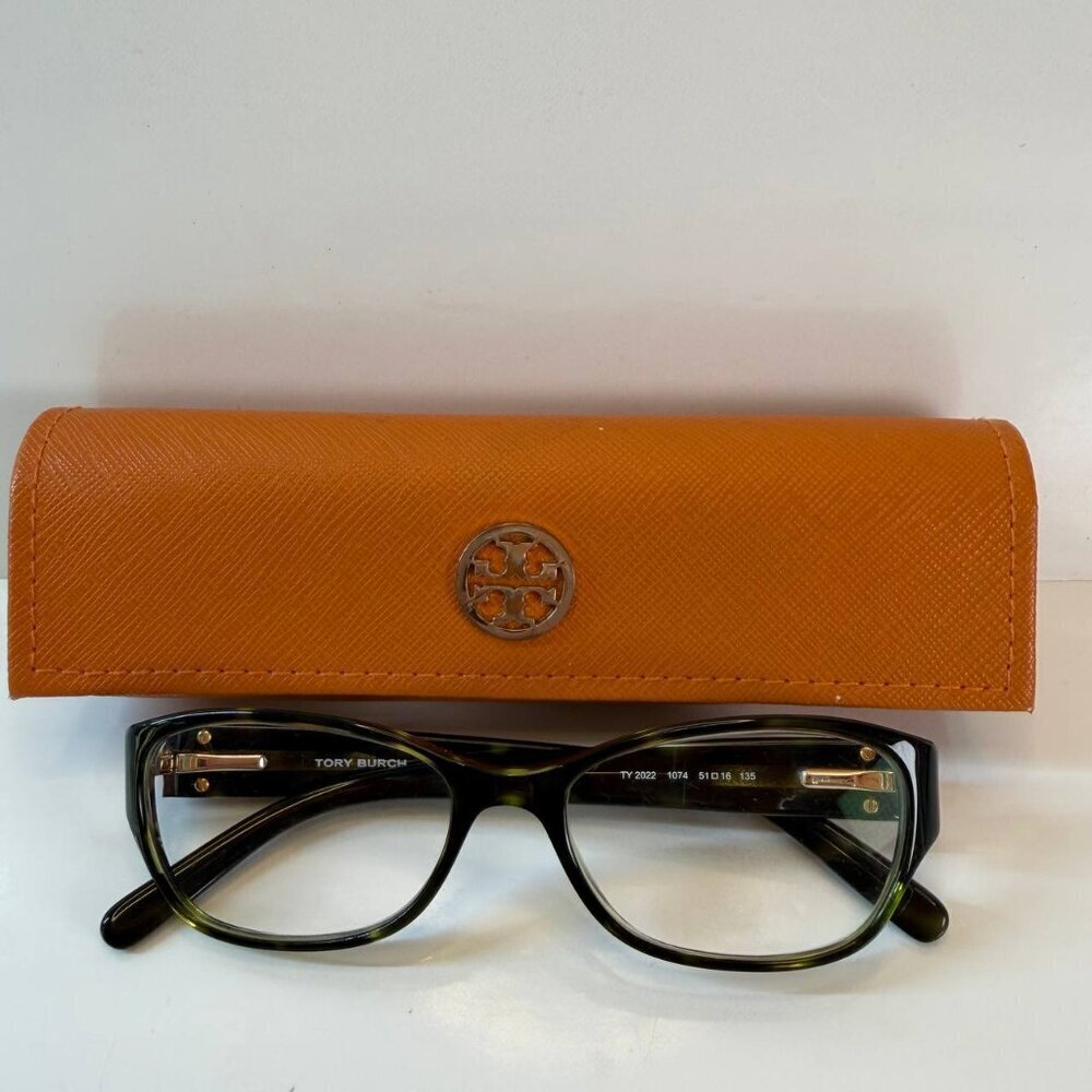 Tory Burch TY 2022 1074 Eyeglasses Frame – Tortoiseshell Green